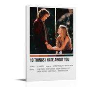 GFDGWZVOC 10 Things I Hate About You Poster de film pour chambre à coucher, peinture murale, décoration moderne pour chambre à coucher, 50 x 75 cm, style cadre