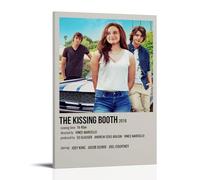 GFDGWZVOC Poster de film The Kissing Booth pour chambre à coucher, peinture esthétique et décorative sur toile, affiches murales et décoration moderne pour chambre familiale, 40 x 60 cm, style cadre