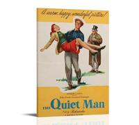 GFDGWZVOC Poster de film vintage The Quiet Man décoratif sur toile pour chambre à coucher - 30 x 45 cm - Style moderne - Cadre