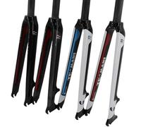GFDSGRE Fourches pour VéLo 1 pièces vélo de Route 3K Pleine Fiber de Carbone Frein à Disque Fourche Carbone vélo Fourche Avant pièces 4 Couleurs(Gloss Black Red)