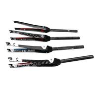 GFDSGRE Fourches pour VéLo 1 pièces vélo de Route Pleine Fibre de Carbone Fourche de vélo Fourche Avant en Carbone Piste Fixe Fourche Dure(Gloss Black Red)
