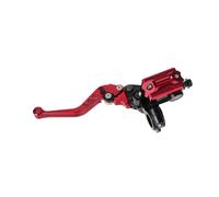 GFDSGRE Levier De Frein Moto Levier de maître-Cylindre de Moto Universel en Aluminium 7/8" 22 mm, réglage du Rouleau, Pompe de Frein hydraulique, poignée d'embrayage, Guidon Levier Moto(Red Left)