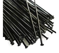 GFDSGRE Rayon Velo 15 pièces vélo a parlé Fil d'acier VTT a Acier Inoxydable a 14G 2.0mm tête Droite Tirer Rond a Accessoires(294mm)