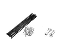 GFDSGRE Rayon Velo Rayons de vélo en Acier, 40 pièces, avec écrous, for la Plupart des vélos(40 Pcs 297mm)