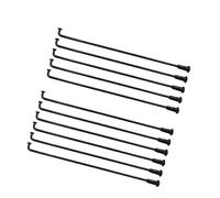 GFDSGRE Rayon Velo Rayons en Acier de Couleur Noire Roue Bicyclette du diamètre 3.14mm 10G(Length 209mm)