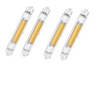 GFDYTG Ampoules LED R7S 78mm Dimmable,30W 3000K Blanc Chaud LED R7S Équivalent à Ampoule Halogène 300W,Sans Scintillement,3000LM,Éclairage à Faisceau 360°,AC 220-240V,Lot de 4