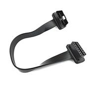 GFFG Câble de Diagnostic OBD2 de Voiture 16 Broches mâle vers Femelle Câble Plat OBDII Câble de Diagnostic Adaptateur mâle