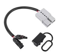 GFFG Connecteur de panneau solaire vers adaptateur Anderson, 10 AWG 600 V compatible MC-4, avec câble d'extension de panneau de montage pour kit de batterie (120 A)