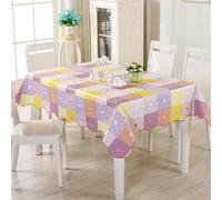 GFFJHGGD Nappe en PVC imperméable, Nappe Ronde en Toile cirée, décoration de Table à Manger, pour Cuisine, Salle à Manger - Jaune - 150 cm de diamètre