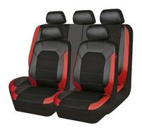 GFFLH Housses de Siège Voiture pour Dacia Jogger 2022 2023 2024 2025, ImperméAble Siege Protecteur De Coussi PU Cuir Avant Arrière Couvre Sieges Accessoires,Red