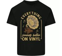 GFG23rwer Music Sounds Better on Vinyl Records LP DJ Mens Cotton T-Shirt