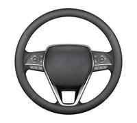 GFGJYK Couvre Volant Cuir Voiture en Fibre de Carbone pour Suzuki Baleno 2 (II) I 2015-2019, Couvre Respirant Antidérapant,élastique Protecteur,Circular