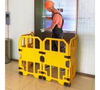 GFHOOZ Barrière Extensible rétractable - Barrière de sécurité Haute visibilité pour Le contrôle des foules et Les travaux de génie Civil