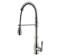 GFHOOZ Robinets d'évier Robinet de Cuisine Pulvérisateur à Tirette à 2 Fonctions Robinet d'évier de Cuisine à Ressort avec Bec pivotant à 360 ° Robinet mélangeur de Cuisine cha