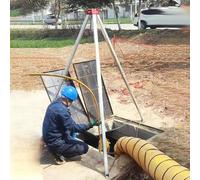 GFHOOZ Trépied de Levage Robuste pour égouts avec Dispositif autobloquant et Ceinture de sécurité, trépied de Secours pour Regards d'égout, puits d'eaux usées et accès aux tunne