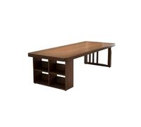 GFHTRELY Bureau D'ordinateur Bois Massif Maison Salon Grande Longue Table de négociation Bureau d'étude d'écriture Entreprise établi Table de Jeu(180 * 80 * 75cm)