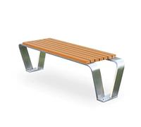 GFHTRELY Meubles D'entrée Banc de Jardin extérieur Chaise Longue en Acier Inoxydable Pastorale extérieur en Plastique Bois Paysage Tabouret en Plein air siège en Bois extérieur Chaises D'extérieur(B)