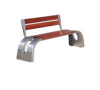 GFHTRELY Meubles D'entrée Banc D'extérieur en Bois Massif, Banc Carré Communautaire D'extérieur, Chaise De Parc en Acier Inoxydable Chaises D'extérieur