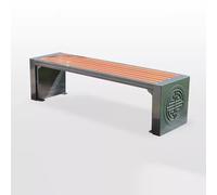 GFHTRELY Meubles D'entrée Banc D'extérieur en Fer, Chaise De Loisirs, Communauté D'extérieur, Carré De Repos, Siège en Métal Chaises D'extérieur