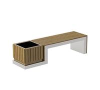 GFHTRELY Meubles D'entrée Centre Commercial Chaise de Loisirs extérieur Pot de Fleur siège Combinaison carré Chaise d'attente Gazebo créatif boîte à Fleurs Tabouret Public Chaises D'extérieur(B)