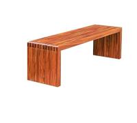 GFHTRELY Meubles D'entrée Chaise De Parc Banc Extérieur Banc Extérieur Carré Centre Commercial Repos Double Chaise De Rangée en Bois Massif Chaises D'extérieur(5)