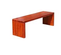 GFHTRELY Meubles D'entrée Chaise De Parc Banc Extérieur Banc Extérieur Carré Centre Commercial Repos Double Chaise De Rangée en Bois Massif Chaises D'extérieur(6)
