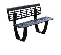 GFHTRELY Meubles D'entrée Chaise De Parc Extérieure en Fonte D'aluminium, Double Dossier, Banc Carré Communautaire, Banc Extérieur Créatif De Jardin Chaises D'extérieur