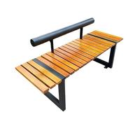 GFHTRELY Meubles d'entrée en acier inoxydable - Chaise de parc en fer forgé - Banc public - Chaise de cour - Chaise d'extérieur (A 180 cm)