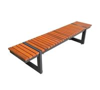 GFHTRELY Meubles d'entrée en acier inoxydable - Chaise de parc en fer forgé - Banc public communautaire - Chaises d'extérieur (B 180 cm)