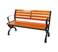 GFHTRELY Meubles d'entrée simples pour les loisirs en plein air, bancs de parc en métal avec dossiers, adaptés pour les cours, les chemins de jardin, les cours et les parcs extérieurs chaises