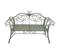 GFHTRELY Mobilier d'entrée double en fer pastoral nordique, banc, villa, jardin, patio, décoration, chaise de loisirs, chaise dossier pour extérieur chaises d'extérieur