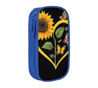 Gfhwpxcnb Blessed to Be Called Nana Trousse à crayons pour garçons et filles, grande trousse à crayons avec compartiments pour stylos, papeterie, fournitures scolaires, noir, bleu, Taille unique,