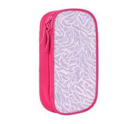 Gfhwpxcnb Trousse à crayons avec motif imprimé feuille violette pour garçons et filles, grande trousse à crayons avec compartiments, pochette à stylos, organiseur de papeterie pour bureau, fournitures