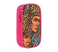 Gfhwpxcnb Trousse à crayons avec motifs imprimés Afrique pour garçons et filles, grande trousse à crayons avec compartiments pour stylos, papeterie, fournitures scolaires pour bureau, fournitures