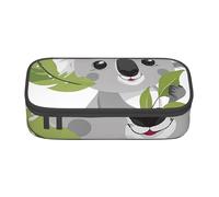 Gfhwpxcnb Trousse à crayons Koala mignon de grande capacité avec compartiment pour filles, garçons et adultes, Noir , Taille unique, Trousse de maquillage