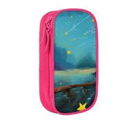 Gfhwpxcnb Trousse à crayons The Stars Beside The Single Plank Bridge pour garçons et filles, grande trousse à crayons avec compartiments pour stylos, trousse de papeterie pour bureau, fournitures