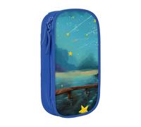 Gfhwpxcnb Trousse à crayons The Stars Beside The Single Plank Bridge pour garçons et filles, grande trousse à crayons avec compartiments pour stylos, trousse de papeterie pour bureau, fournitures