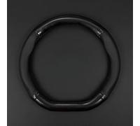 GFHZZS Auto Couvre Volant pour Dethleffs Fiat Ducato,Cuir Microfibre Respirant Antidérapant Housse Volant Voiture Protection Volant Accessoires Auto Decoration Interieur,D-Black