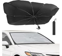 GFHZZS Auto Pare Soleil pour Fiat 500e Cabrio,Pliable Housses Soleil Pare Brise Avant Parasol Voiture Isolation Thermique Parapluie Couverture Protecteur UV Accessoires Auto,L
