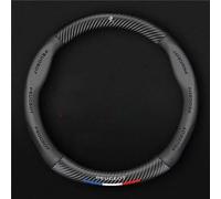 GFHZZS Voiture Caches de Volant pour Peugeot 207,avec Emblèmes Logo Couvre Volant Voiture Housse de Volant Respirant AntidéRapant élastique Protege Volant Accessoires Auto,O-type-1-Black