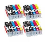 GFJHFDCR 20pcs Cartouche à Encre Compatible PGI550 XL et CLI551 Compatible avec IP7250 IX6850 MG5550 MG5650 MG6450 MG6650 MX725 MX925(4set 20PK)