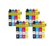 GFJHFDCR 20PCS CARTRIDGES À L'ENK COMPATIBLES Compatible avec Les IMPRIMERS INKET Stylus SX110 SX105 SX115 SX200 SX205 SX209 SX210 T0711 T0712 T0713 T0714(4 Set)