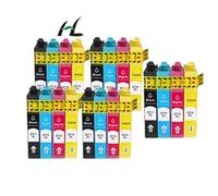 GFJHFDCR 20PCS CARTRIDGES À L'ENK COMPATIBLES Compatible avec Les IMPRIMERS INKET Stylus SX110 SX105 SX115 SX200 SX205 SX209 SX210 T0711 T0712 T0713 T0714(5 Set)