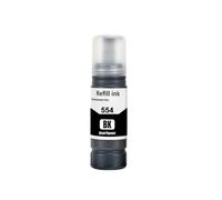 GFJHFDCR Bouteille d'encre Couleur à Base d'eau 554 555, Compatible avec Les Fournitures d'imprimante T554 T555 L8160 L8180 Compatible avec numéro de pièce 554 555(1 Bottle BK Ink)