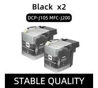 GFJHFDCR Cartouche à Encre Compatible LC535 LC539 Compatible avec DCP-J100 DCP-J105 MFC-J100 Afrique du Moyen-Orient d'Asie du Sud-Est(Black-2pc)