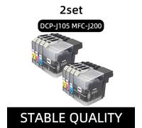 GFJHFDCR Cartouche à Encre Compatible LC535 LC539 Compatible avec DCP-J100 DCP-J105 MFC-J100 Afrique du Moyen-Orient d'Asie du Sud-Est(2set)