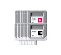 GFJHFDCR Cartouche d'encre Compatible PFI-306 330ML avec Encre complète Compatible avec Les Fournitures d'imprimante IPF8300 IPF8300S IPF8400 IPF8400S IPF9400 IPF9410i(1pcs Red)