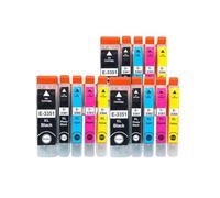 GFJHFDCR Cartouches à Encre 33xl compatibles Compatible avec XP-900 XP-830 XP-645 640 635 630 540 530 Modèle d'imprimantes T3351 T3352 T3353(3set 15PK)