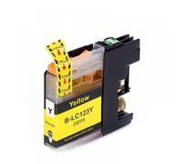 GFJHFDCR Cartouches à Encre compatibles Compatible avec LC123 Compatible avec MFC-J650DW MFC-J6720DW MFC-J6520DW DCP-J4110DW DCP-J132W(Yellow)