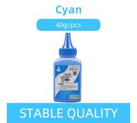 GFJHFDCR CB540A CB541A CB542A CB543A Poudre DE Toner Compatible Compatible avec Couleur CP1518NI 1215 CP1215 CP1515N CP1213 1216 Chip 125A 通用(Cyan)